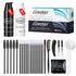 LOMANSA 15ml black lash and brow tint kit with 3% Oxidant Cream, Black 15ml tint, developer, applicator tools and complete application accessories