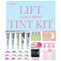 LOMANSA lash and brow lift and tint kit with lotions, silicone pads, eye pads, brushes and application tools