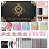 LOMANSA lash and brow lift and tint kit with perming, setting, essence and relax sachets, tint, developer and tools