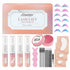LOMANSA lash lift kit with four solutions, glue balm, silicone pads and application tools