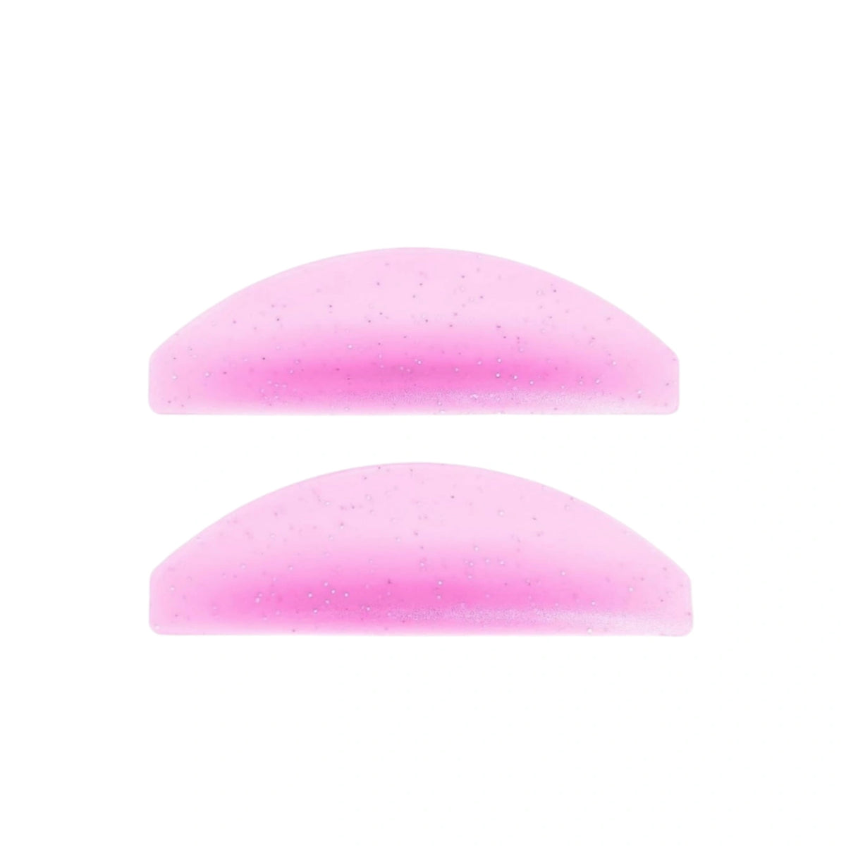 LOMANSA silicone lash lift shields in pink  featuring towe curved pads for eyelash lifting treatments.