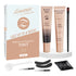 Lomansa black eyelash and eyebrow tint kit with 8 ml tint, developer cream, brush and accessories.
