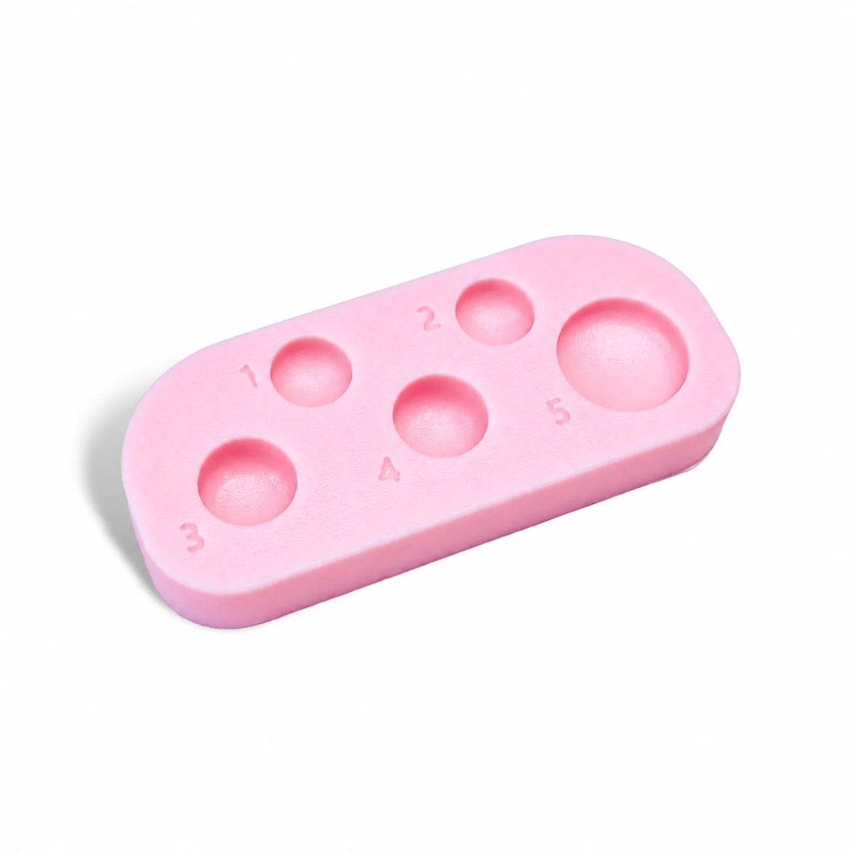 Lomansa pink lash lift lotion palette with five numbered wells for organizing beauty treatment solutions.
