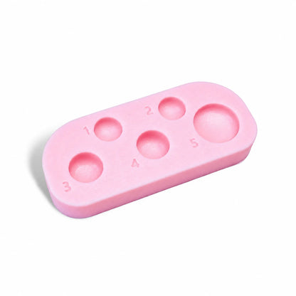 Lomansa pink lash lift lotion palette with five numbered wells for organizing beauty treatment solutions.