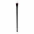 Lomansa A-101 angled eyebrow brush with a glossy black handle and slanted brown bristles on a white background.