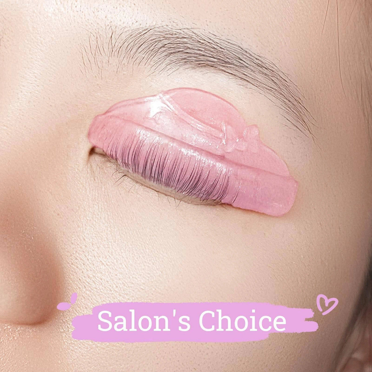 Lash lift result using LOMANSA L-Curl Self-Adhesive Soft Lash Lift Pads