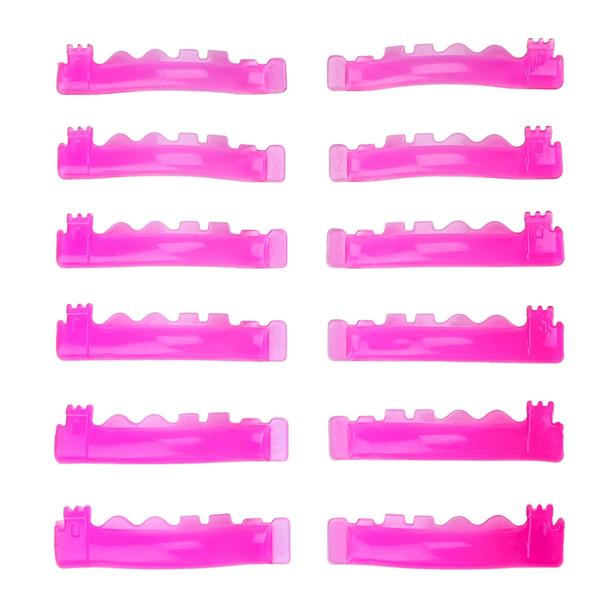LOMANSA Flexible Korean Lash Lift Shields – Pink / Transparent Pink full set