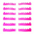 LOMANSA Flexible Korean Lash Lift Shields – Pink / Transparent Pink full set