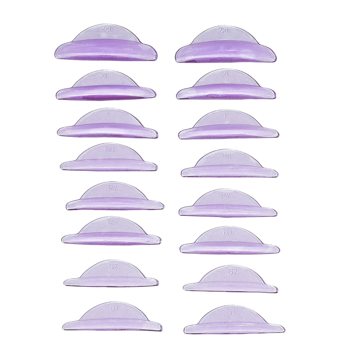 LOMANSA Korean Lash Lift Pads jelly TPR Self-adhesive – 8 Sizes full set