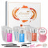 LOMANSA lash and brow lift kit with three-step treatment sachets, lash lift balm, silicone shields and application tools.