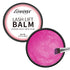 LOMANSA hot pink lash lift balm with open 10 g jar and angled applicator brush on a white background.