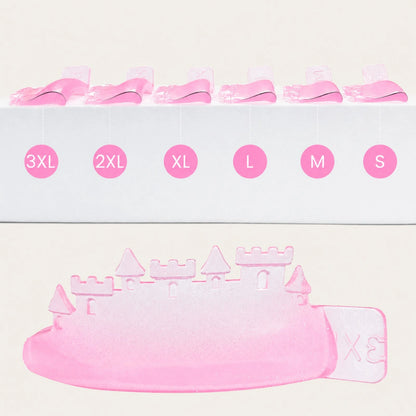 Lash lift shield size guide from S to 3XL