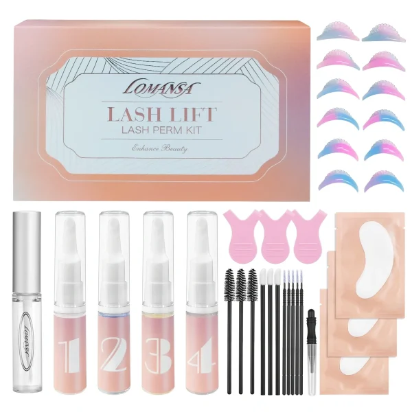 At-Home Salon & DIY Use Lash Perm Kit With Lash Lift Glue