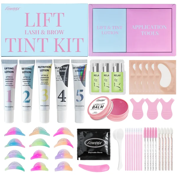 Eyelash Lift and Tint Kit for Natural Curled